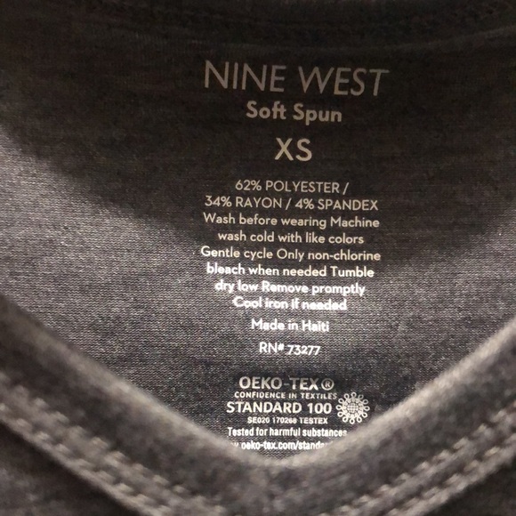 Nine West Soft Spun V neck Tank Top XS New with Tag - Picture 4 of 5